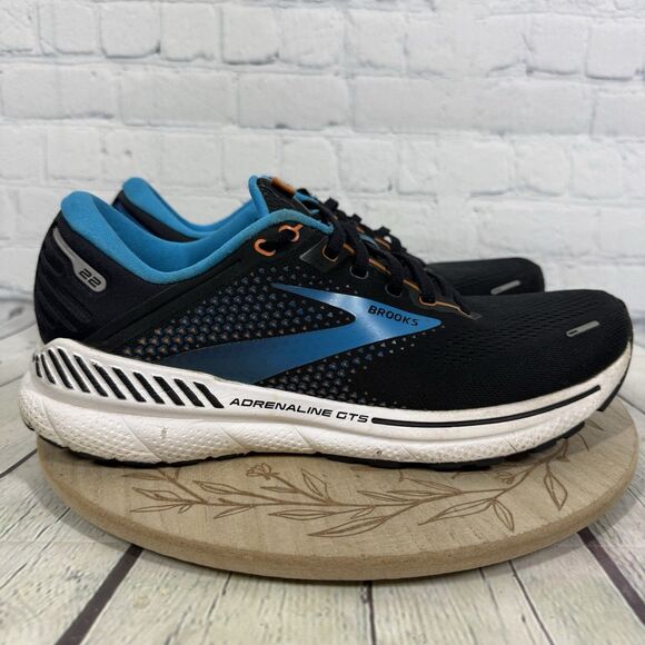 Brooks Adranaline GTS 22 Sneakers Men Size 10.5 Black Running Walking Shoes main image 6